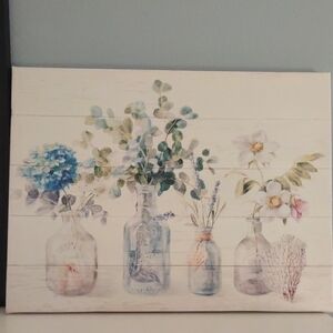 Floral Vase Canvas Wall Art 30/40 cm